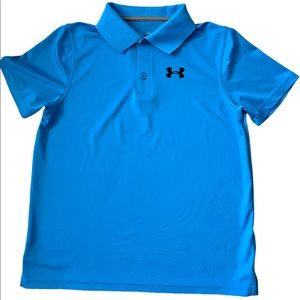 Under Armour BOYS Size YLG polo collard shirt